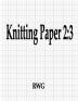 Knitting Paper 2: 3: 50 Pages 8.5 X 11