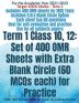 Term 1 Class 10 12: Set of 400 OMR Sheets with Extra Blank Circle (60 MCQs each) for Practice : CBSE New Format OMRs for Grade 10 12 Board Exams