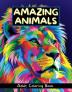 Amazing Animals Adult Coloring Book