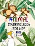 Animal coloring book for kids ages 4 - 8 : Coloring book with models of wild and domestic animals made with professional graphics for girls boys and beginners of all ages.