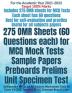 275 OMR Sheets (60 Questions each) for MCQ Mock Tests Sample Papers Preboards Prelims Unit Specimen Test : Self-practice MCQs for All Subjects Worksheets Class 10 Grade 12 CBSE Term 1 ICSE ISC Seme...