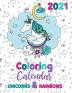 2021 Coloring Calendar Unicorns & Rainbows