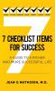 7 Checklist Items for Success: A Guide to a Richer and More Successful Life