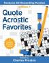 Quote Acrostic Favorites: Features 50 Rewarding Puzzles: 7 (Puzzle Books for Fun)