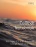 College Notebook: 100 Pages 8.5 X 11 Notebook College Ruled Line Paper