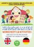 Kindergarten Worksheets & Activities: Arbeitsblätter Für Vorschulkinder Zumlernen Und Schreiben Auf Englisch Alter 4-8.