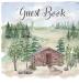 Cabin house guest book (hardback) comments book guest book to sign vacation home holiday home visitors comment book