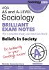 AQA Sociology BRILLIANT EXAM NOTES: Beliefs in Society: A-level: The Complete Study and Revision Book