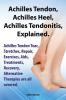 Achilles Heel Achilles Tendon Achilles Tendonitis Explained. Achilles Tendon Tear Stretches Repair Exercises Aids Treatments Recovery Alternative Therapies are all covered