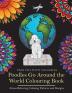 Poodles Go Around the World Colouring Book