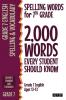 Spelling Words for 7th Grade