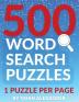 500 Word Search Puzzles