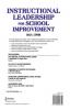 Instructional Leadership for School Improvement