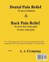 Dental Pain Relief & Back Pain Relief