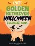 Cute Golden Retriever Halloween Coloring Book