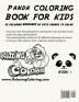 Panda Coloring Book For Kids: 35 Coloring Drawings of Cute Pandas To Color: 1 (Panda Coloring Books for Kids)