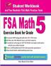 FSA Math Exercise Book for Grade 5: Student Workbook and Two Realistic FSA Math Tests