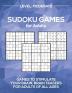 Sudoku Games for Adults Level: Moderate