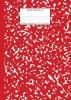 Marble Notebook A4: Red Marble College Ruled Journal (School Supplies)