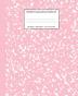 Marbled Composition Notebook: Pink Marble Wide Ruled Paper Subject Book: 12 (School Essentials)