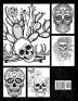 Skulls Coloring Book for Adults: Over 50 Stress Relieving Skull Designs with Flowers for Adult Relaxation Including Sugar Skulls