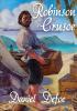 Robinson Crusoe: A novel by Daniel Defoe about a castaway who spends 28 years on a remote tropical desert island encountering cannibals captives and mutineers before being rescued