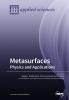 Metasurfaces: Physics and Applications