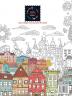 WALK IN THE VILLAGE fantasy coloring books for adults intricate pattern: City & Village coloring books for adults