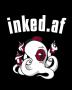 inked.af: Tatoo Artist Sketch Book - Gift For People With Tatoos - Paperback With Inappropriate Saying For Ink Lovers