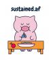 sustained.af: Not Your Usual Food Diary - Food Diary Symptom Tracker To Write Down Food & Allergies Symptoms Ingredients Notes - Doomsday Prepper ... With Purpose & Funny Saying For Survivalists