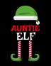 Auntie Elf: Funny Saying Christmas Composition Notebook For Aunts From Niece & Nephew - 8.5x11 120 Pages - The Sarcastic Sibling Family Memory ... & White Santa Claus Holiday Decor Print Cover