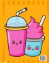 Kawaii Food Coloring Book: Super Cute Food Coloring Book for Kids/ Relaxing Easy Kawaii Food And Drinks Coloring