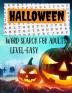 Halloween Word Search book -Level Easy: Halloween Word Search Spooky Halloween Activity Book Funny Brain Game Puzzle Hard With Solutions