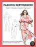 Curvy Female Fashion Figure Template: This professional Fashion Figure Sketchbook contains 200 female Plus-Size figure templates