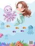 Mermaid Coloring Book For Kids Ages 4-8: 50 Cute Unique Coloring Pages Cute Mermaid Coloring Book for Girls & 50 Fun Activity Pages for 4-8 Year Old Kids Childrens' Drawing Book.