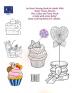 Large print adult coloring book of SWEETS and TREATS