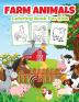 Farm Animals Coloring Book for Kids: Kids Coloring Book Filled with Animals Designs Cute Gift for Boys and Girls Ages 4-8