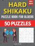 Hard shikaku puzzle for olders: 50 hard to solve puzzle Brain Game!