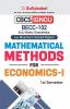 BECC-102 Mathematical Methods for Economics-I