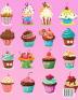 Dessert Libro Da Colorare: Cupcakes libro da colorare Gelato libro da colorare