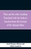 Plato and the older Academy Translated with the Author's Sanction from the German of Dr. Eduard Zeller