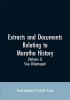 Extracts and Documents relating to Maratha History. (Volume I)