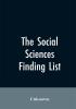 The social sciences; finding list