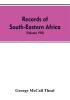 Records of South-Eastern Africa