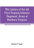 War history of the old First Virginia Infantry Regiment Army of Northern Virginia