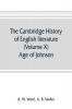 The Cambridge history of English literature (Volume X) Age of Johnson