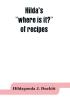 Hilda's where is it? of recipes