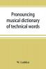 Pronouncing musical dictionary of technical words phrases and abbreviations