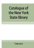 Catalogue of the New York State library 1872. Subject-index of the general library