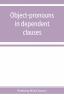 Object-pronouns in dependent clauses. A study in old Spanish word-order